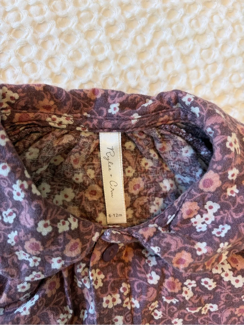 Rylee + Cru Plum Floral Two-Piece Set with Headband